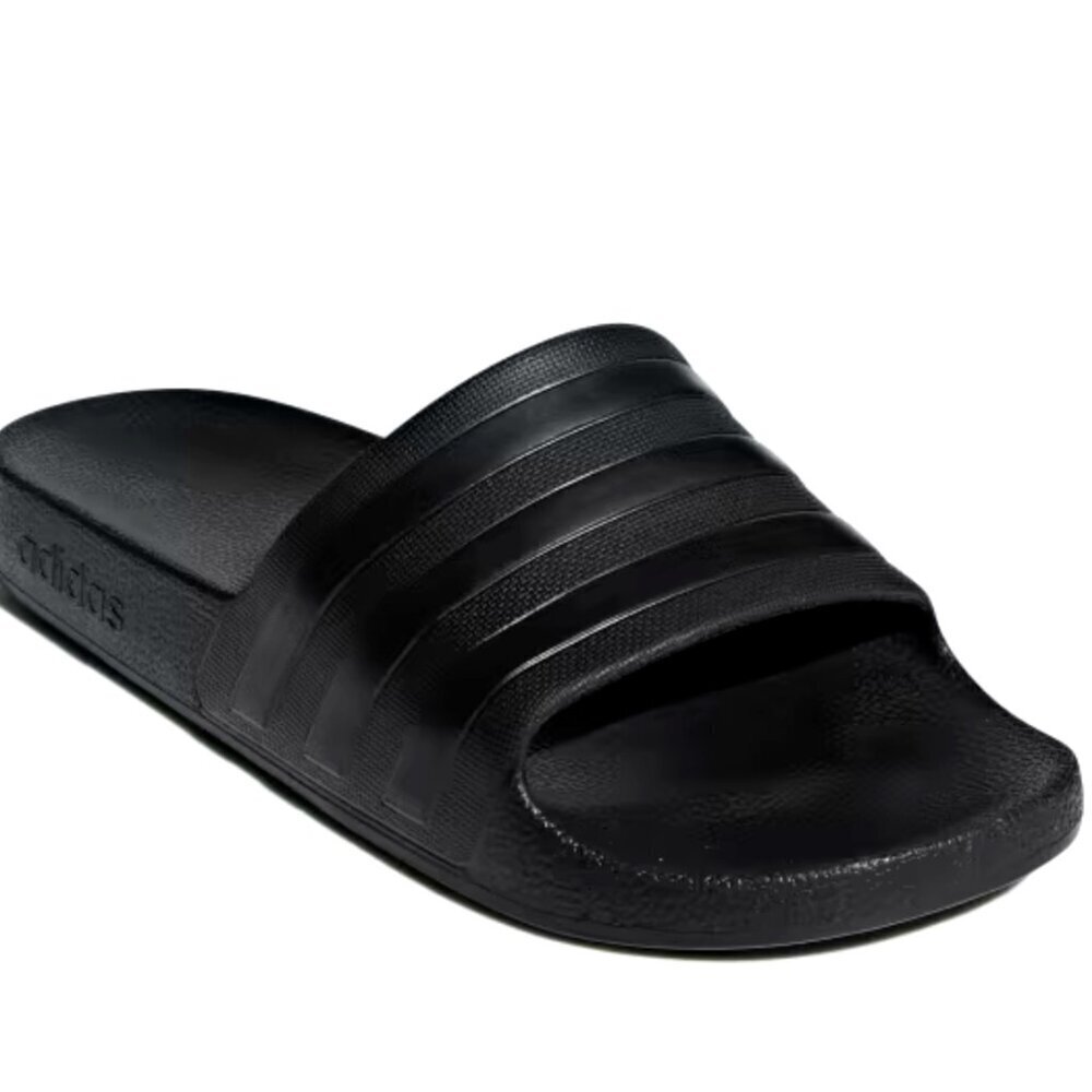 ADIDAS Men's Adilette Aqua Sandals Slides ~ SIZE 7 /8 /12 /13 #F35550 BLACK